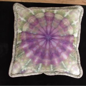 Lovingly Crafted Hand Dyed Pillow in a Mandala Style